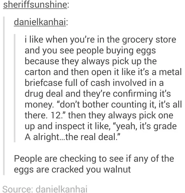 On eggs