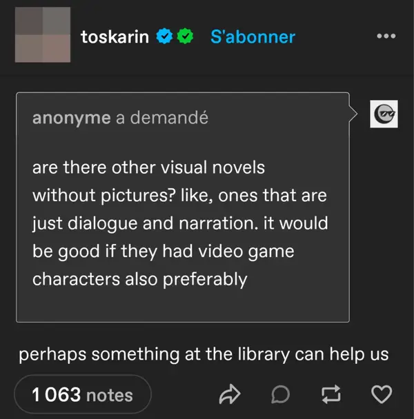 On libraries