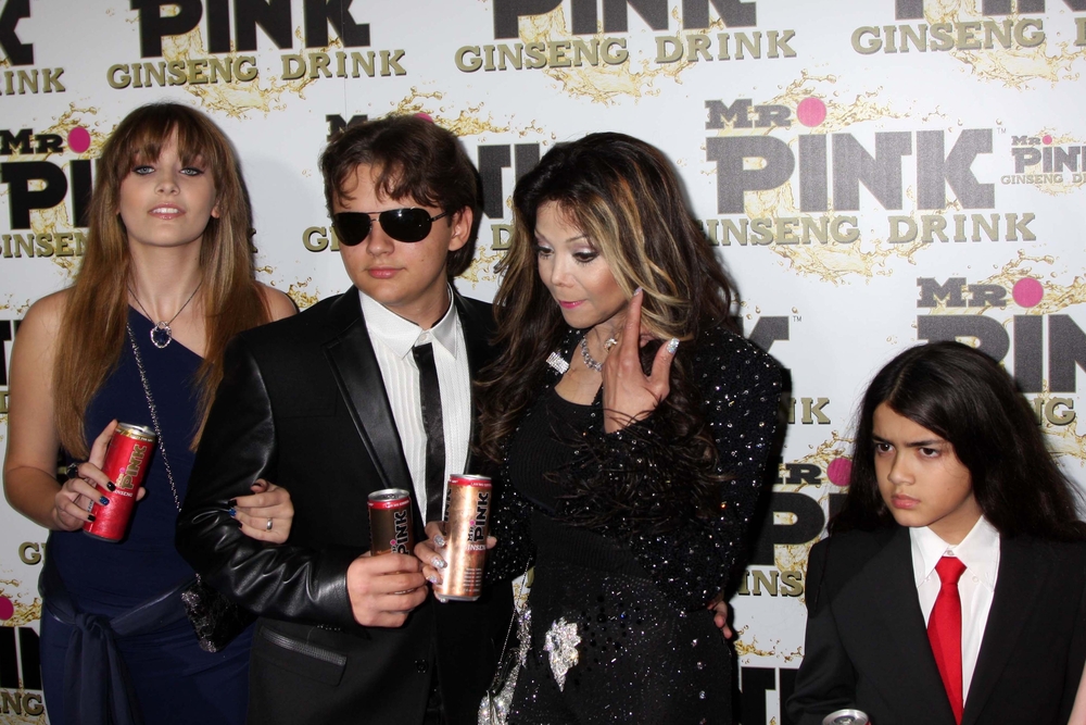 Paris Jackson, Prince Jackson, La Toya Jackson, Blanket Jackson at the Mr. Pink Ginseng Drink Launch Party, Beverly Wilshire Hotel, Beverly Hills, CA 10-11-12