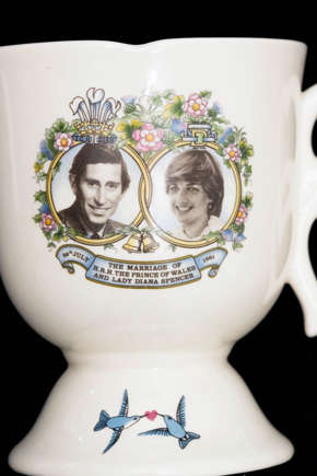 A commemorative cup for the royal wedding.