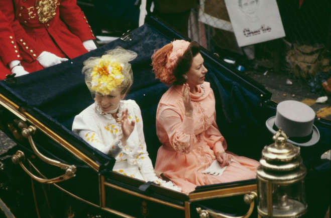 Princess Margaret and Princess Ann arrives