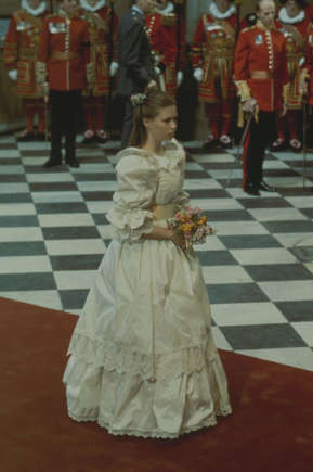 Princess Margaret was the chief bridesmaid at the wedding.