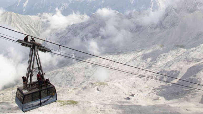 A cablecar in the Alps