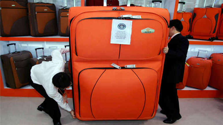 The largest suitcase in the world.