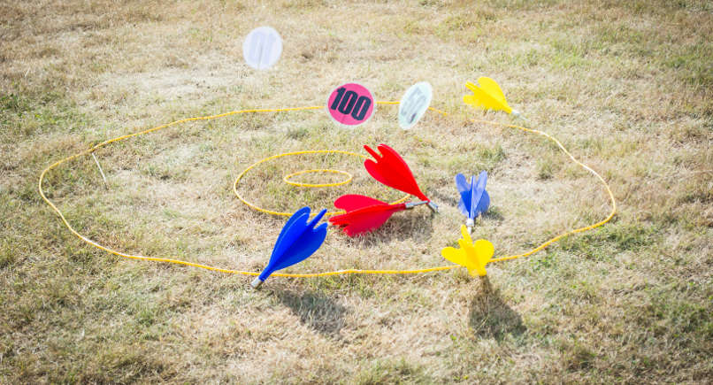 Playing with Lawn Darts