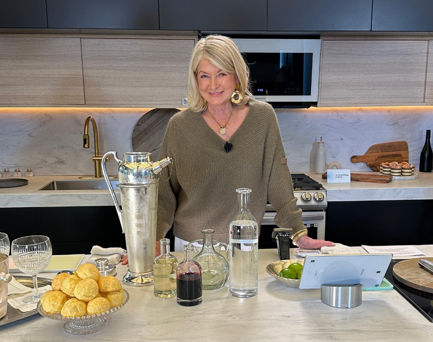 During the pandemic, Martha shared her recipe for "The Perfect Martha Martini" on Late Night With Seth Meyers. 