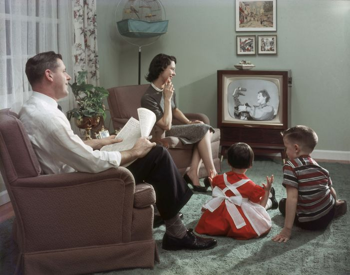 A still from an average American household from that era