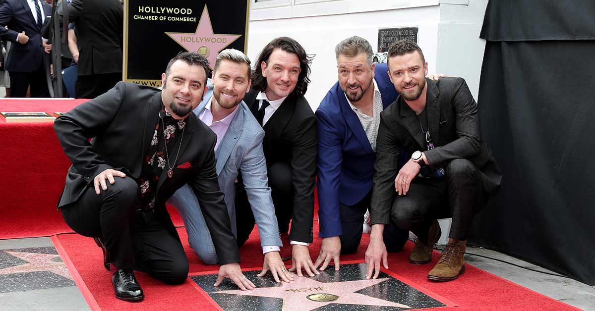 NSYNC receiving a Star on the Hollywood Walk of Fame