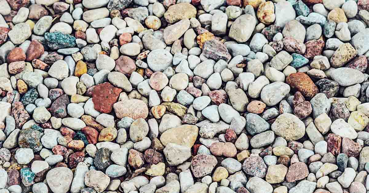 various rocks and pebbles fill screen