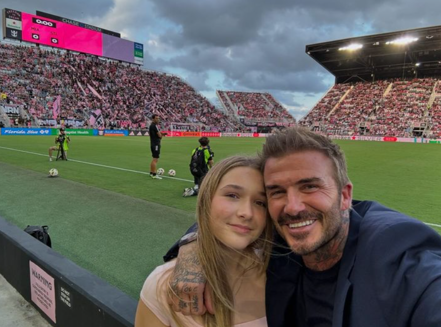 For David Beckham and his daughter Harper, their affectionate relationship is a natural expression of their bond.