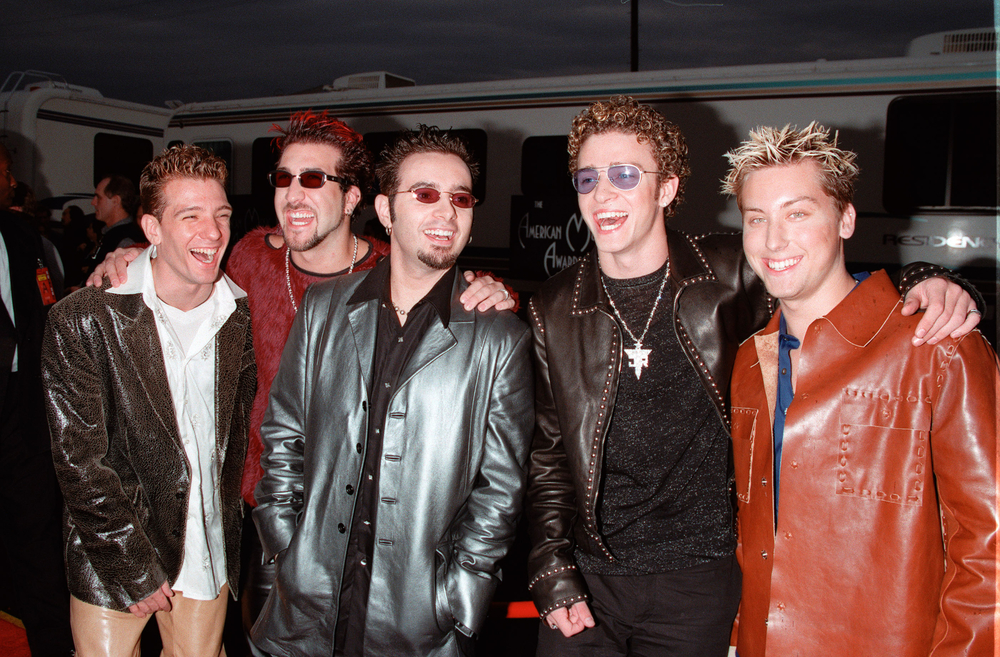 17JAN2000: Pop group NSYNC at the American Music Awards in Los Angeles.  Paul Smith / Featureflash