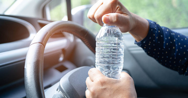 Firefighters Warn Public Of Dangers Of Leaving Water Bottles In Cars x  Pause  Unmute  Fullscreen