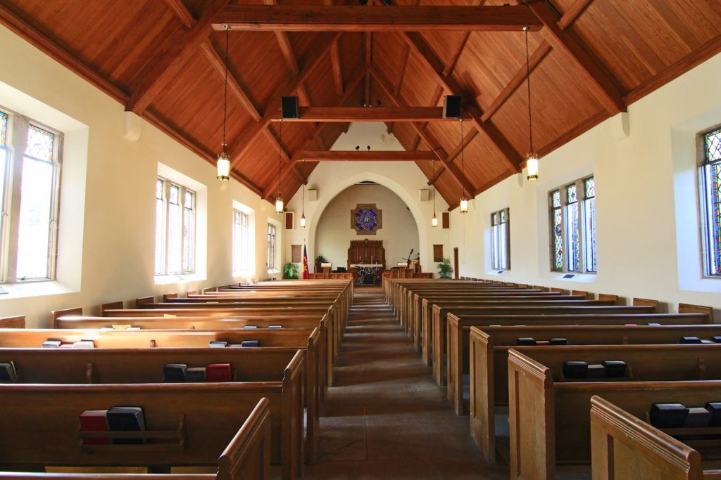 A church