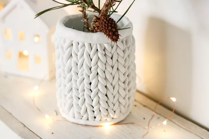 Chunky knit yarn