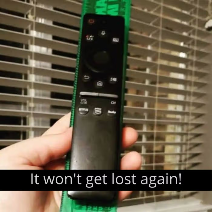Remote attached to a ruler