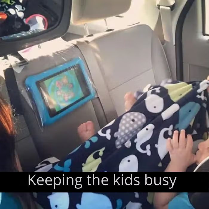Make-shift tablet holder