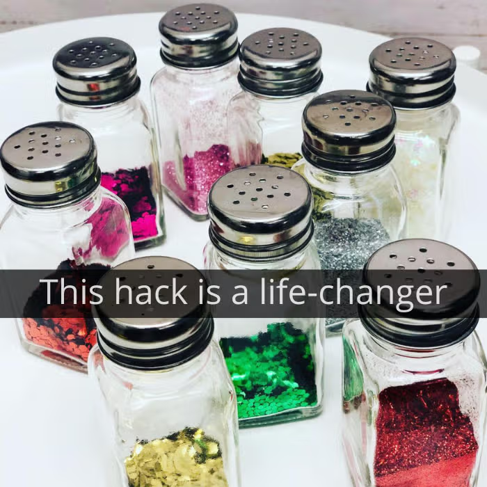 Glitter in salt shakers