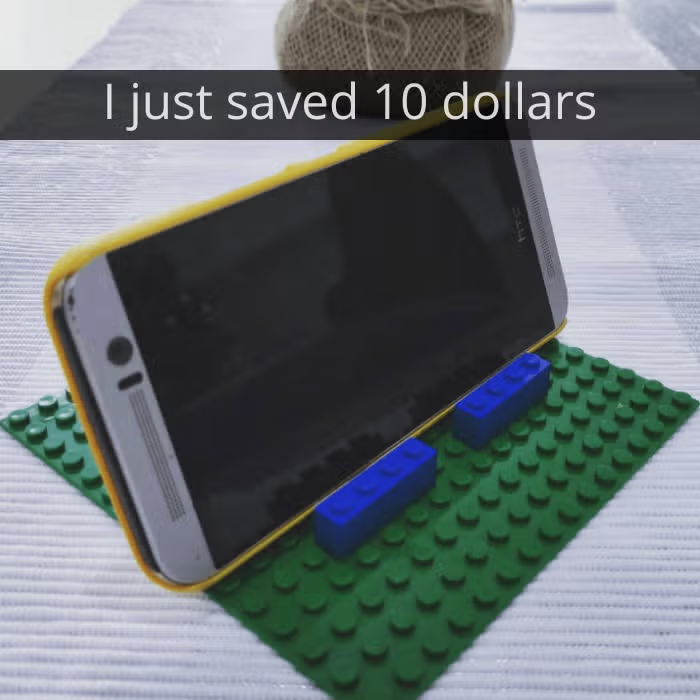 Lego-stand for phones