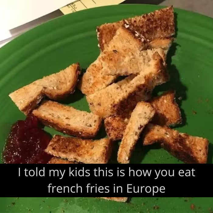 French fry alternative - bread and ketchup