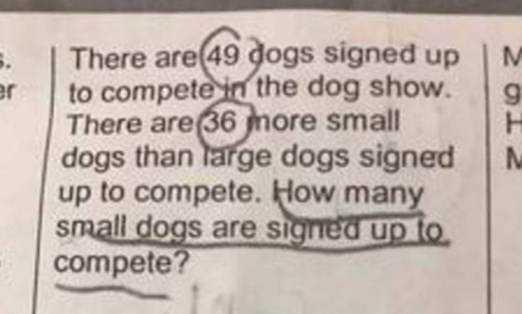 A question on someone's math homework