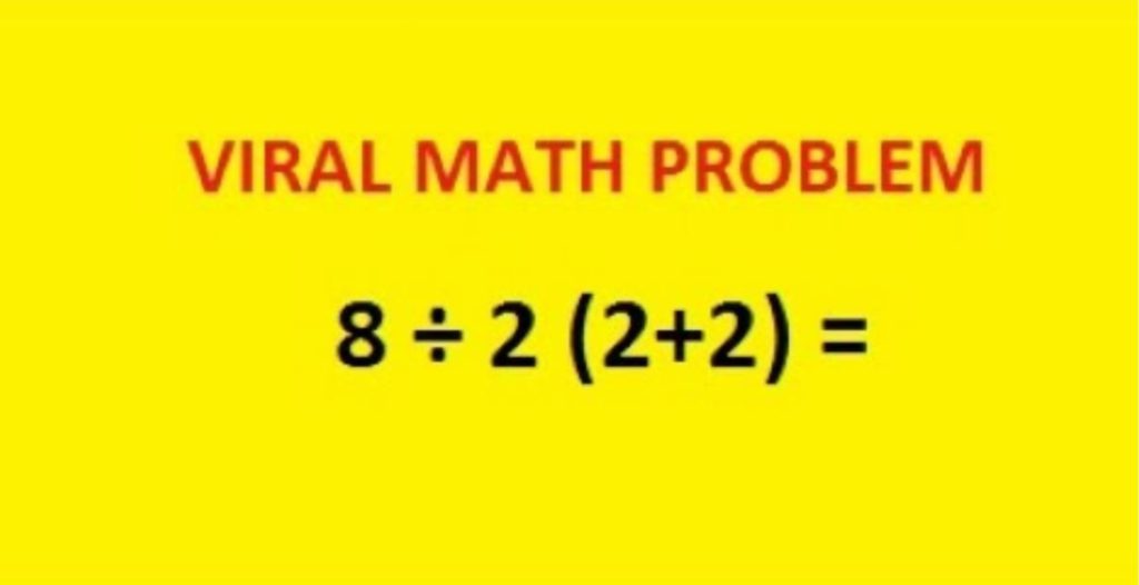 A yellow box with a math problem and red and black text.