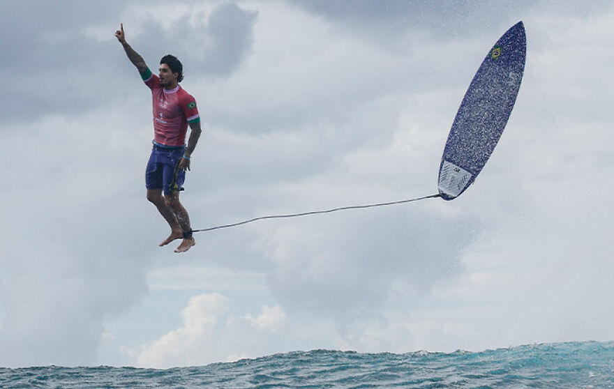 Brazilian surfer Gabriel Medina
