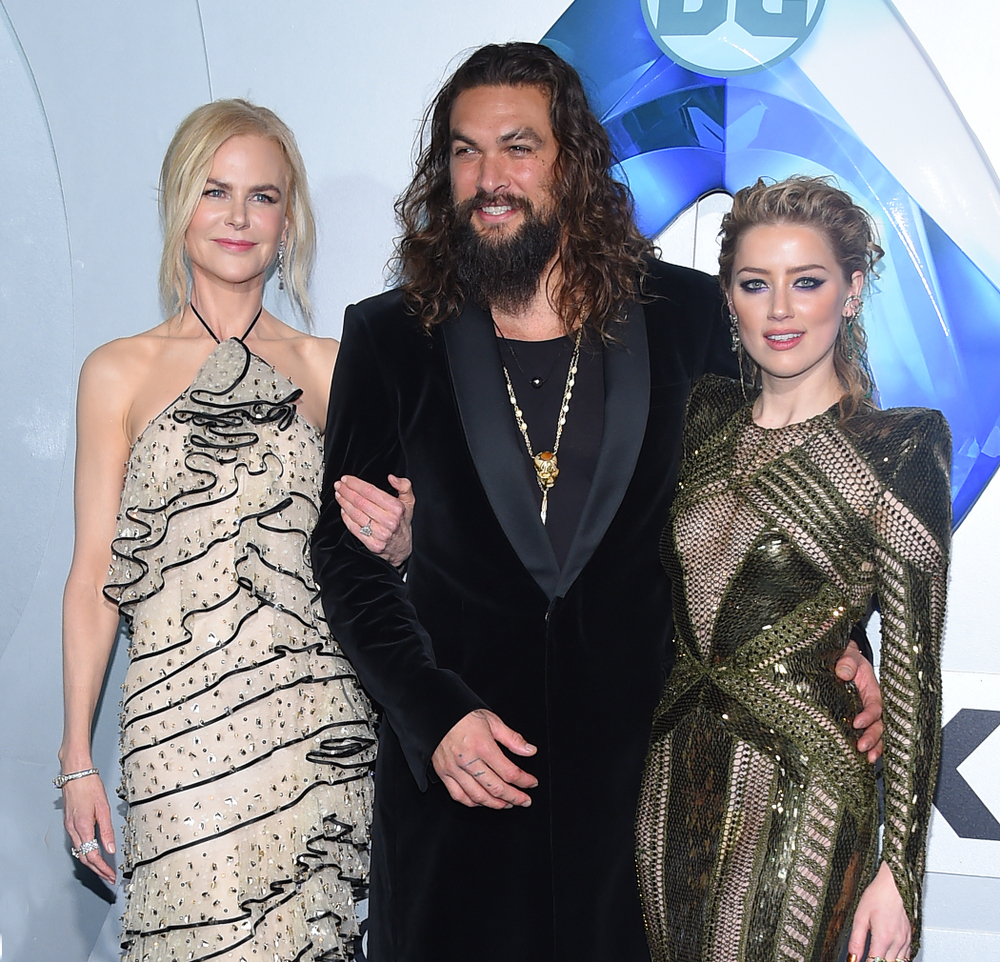 LOS ANGELES - DEC 12: Nicole Kidman, Jason Momoa and Amber Heard arrives to 'Aquaman' Hollywood Premiere on December 12, 2018 in Hollywood, CA 