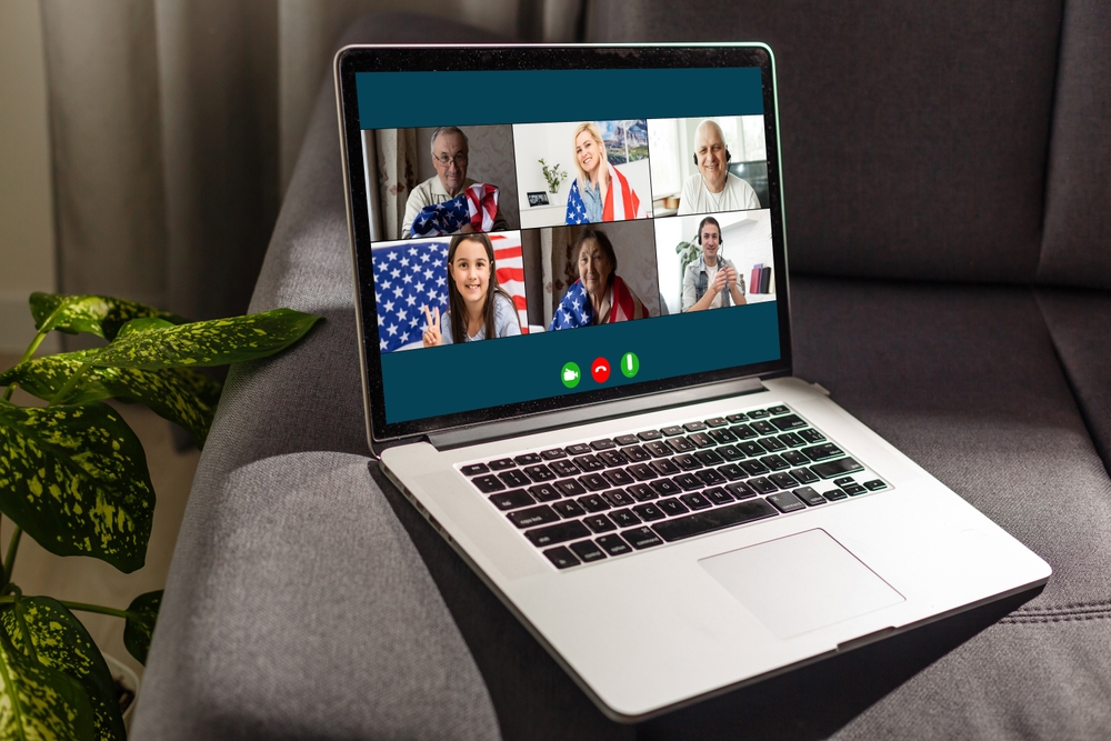 video call from home, screen, Webcam, communicate online