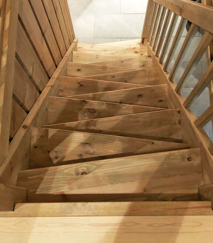 zig zag stairs design