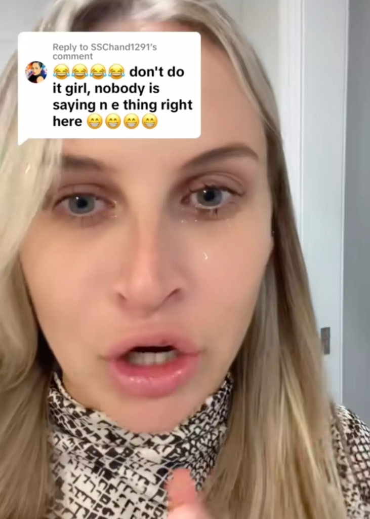 Amy was in tears