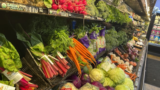 aisles in a grocery store
