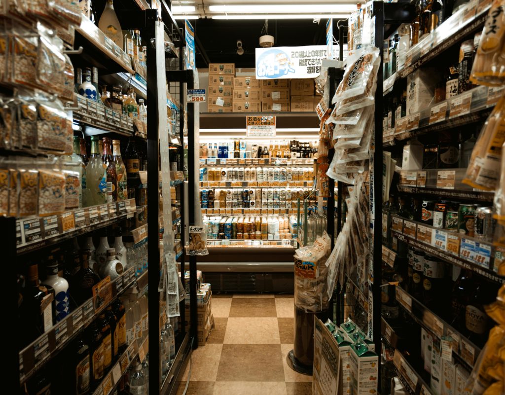 dairy and beverage section in trader joe's
