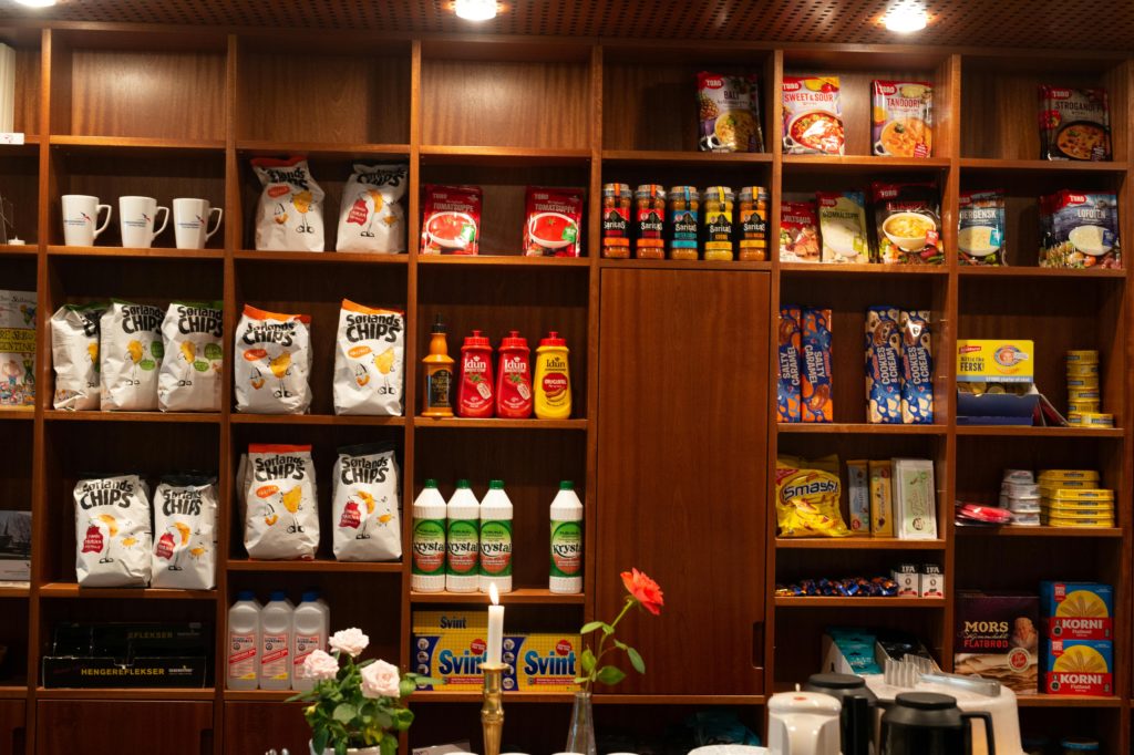 pantry in a grocery store