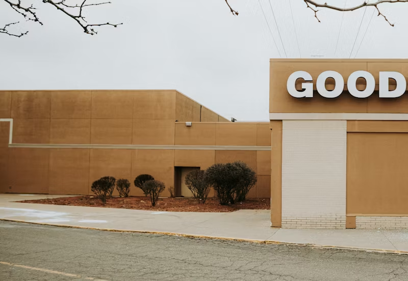 The outside of a goodwill building