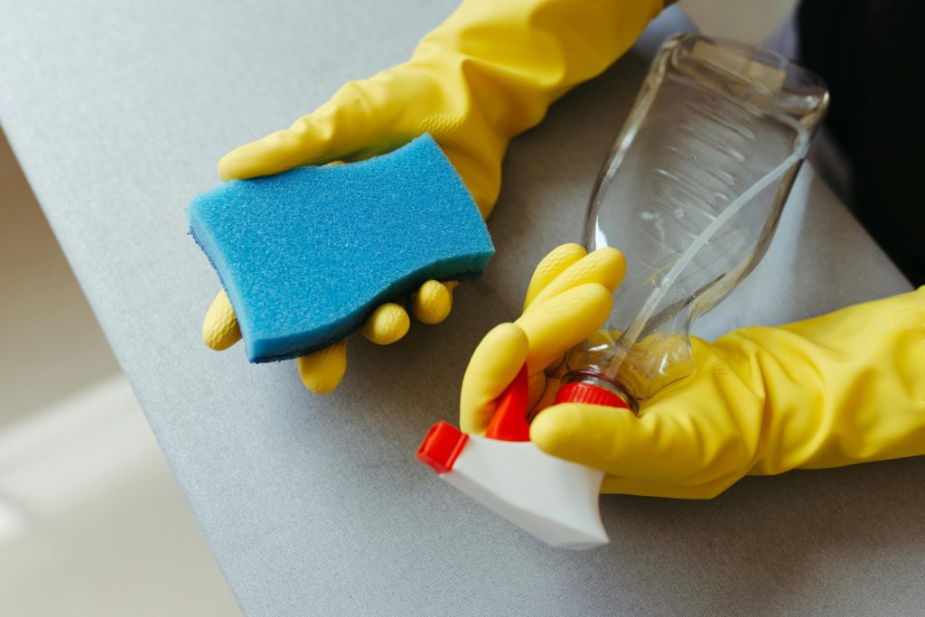 cleaning supplies to declutter