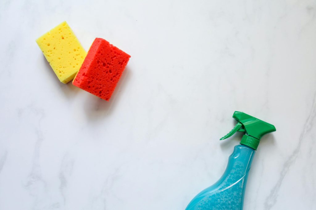 cleaning supplies to declutter