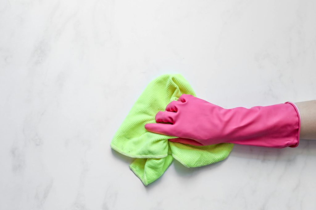 cleaning supplies to declutter