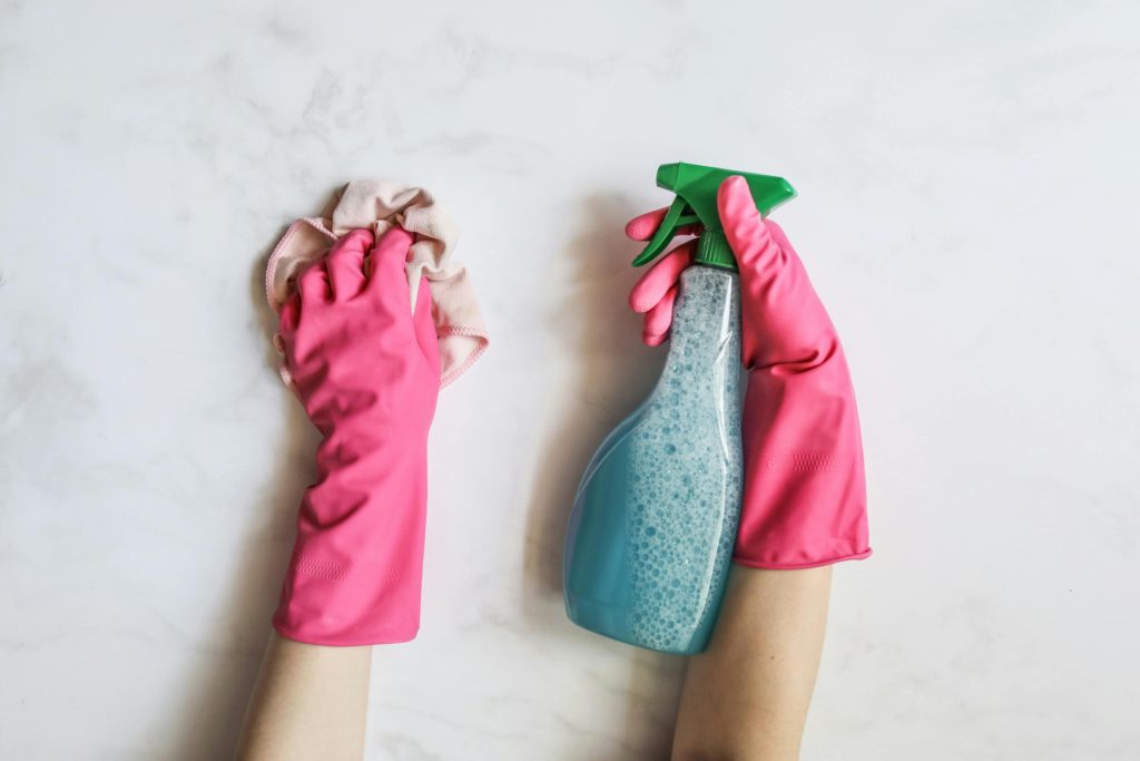 cleaning supplies to declutter