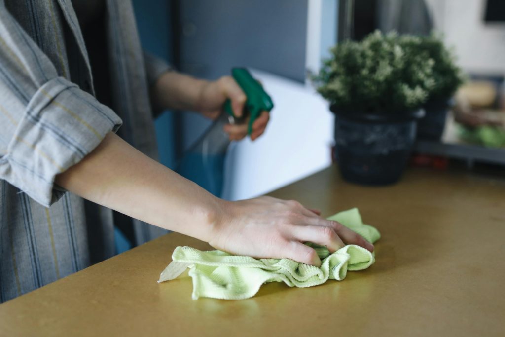 cleaning supplies to declutter