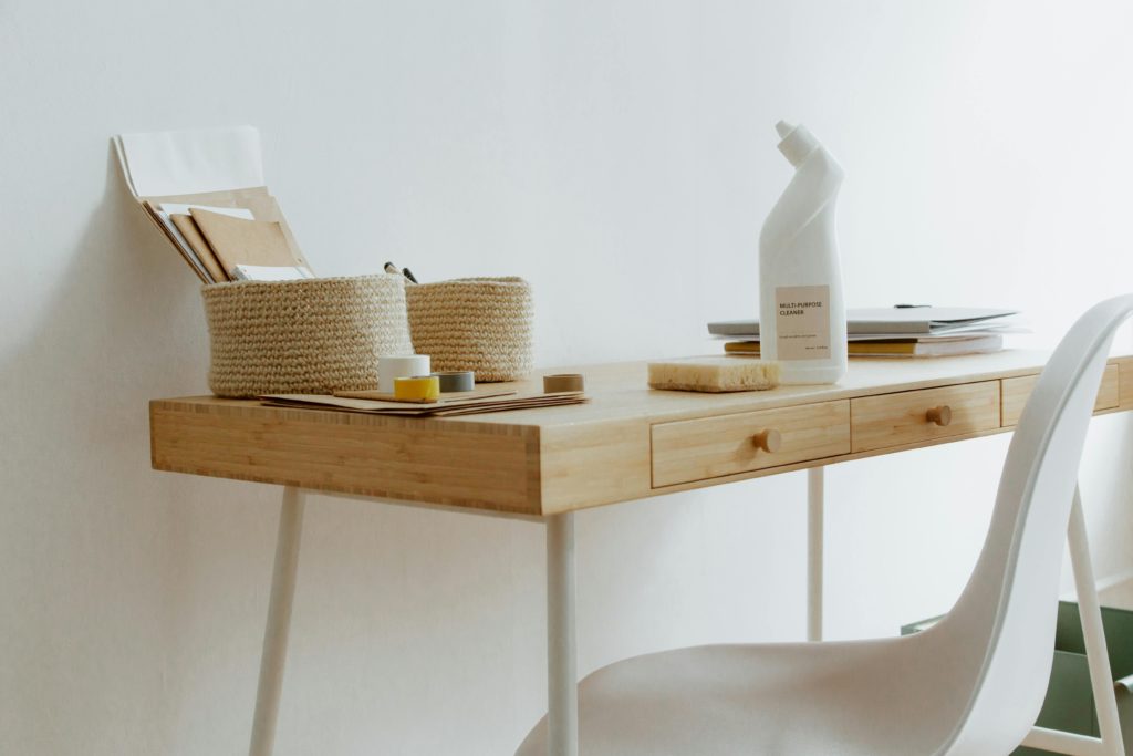 cleaning supplies to declutter
