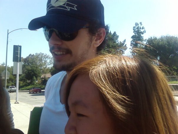 james franco with a fan