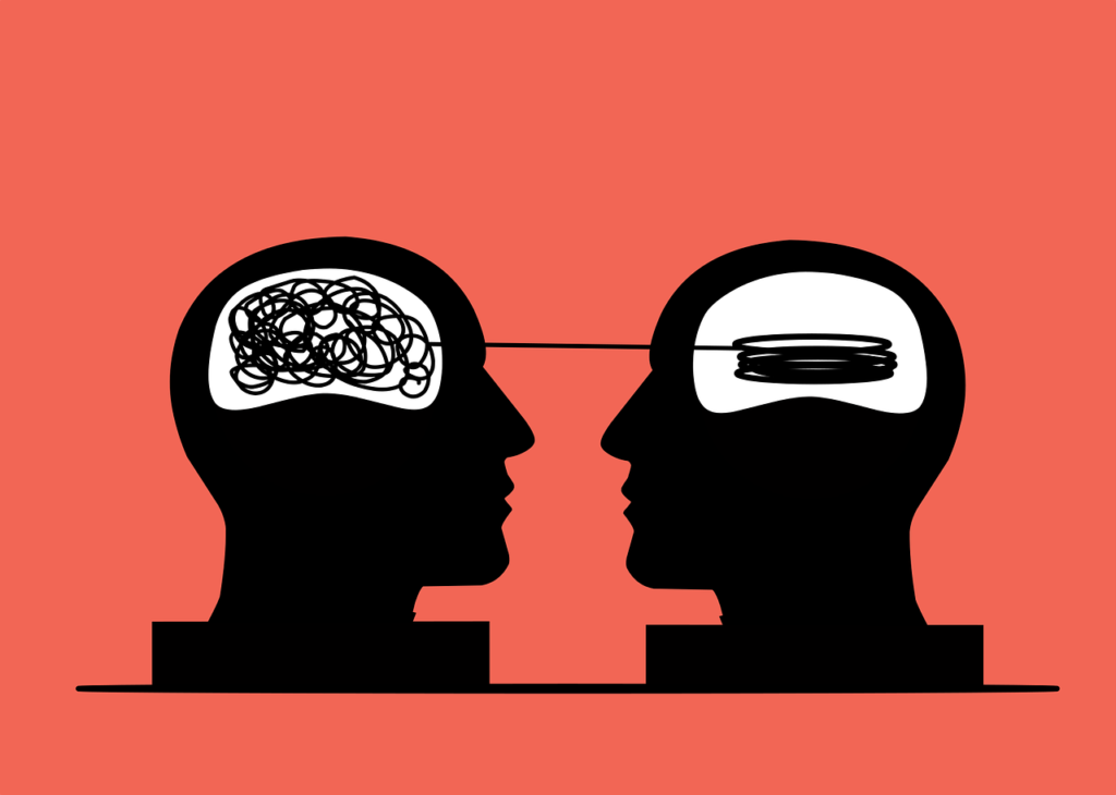 two people sharing thoughts and unraveling the chaos