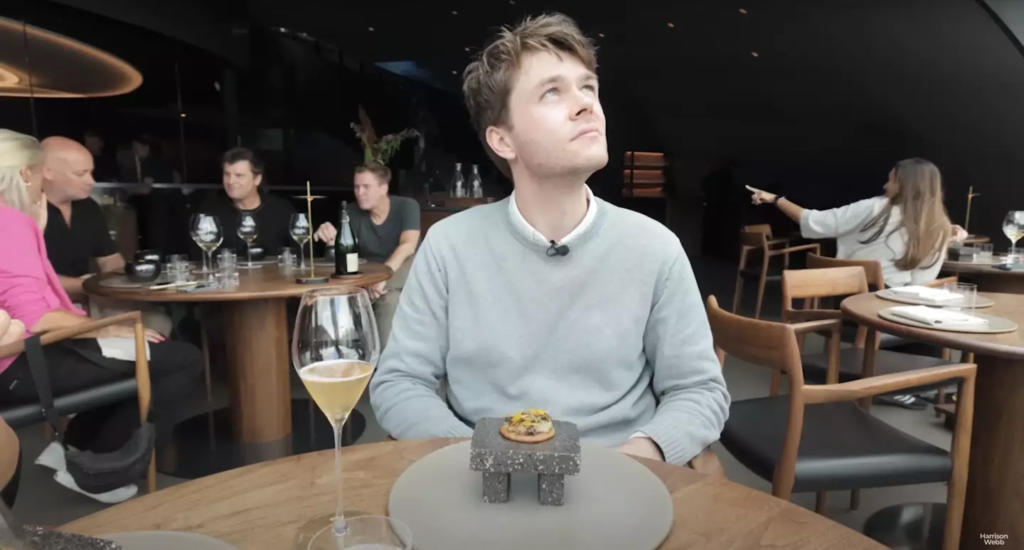 the food content creator ate at the most secluded restaurant in the world