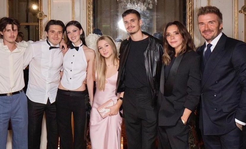 the beckham family together at an event
