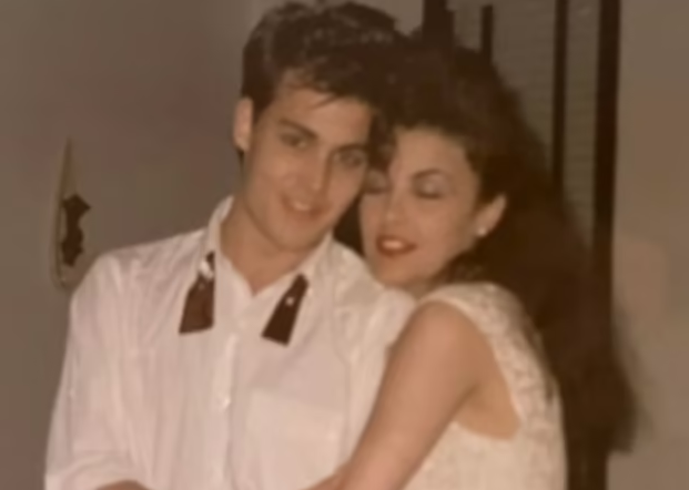 Sherilyn (right) had a brief romance with Prince in 1985 - but it was later that year on the set of the student film Dummies that she met her true first love, Johnny Depp (left)