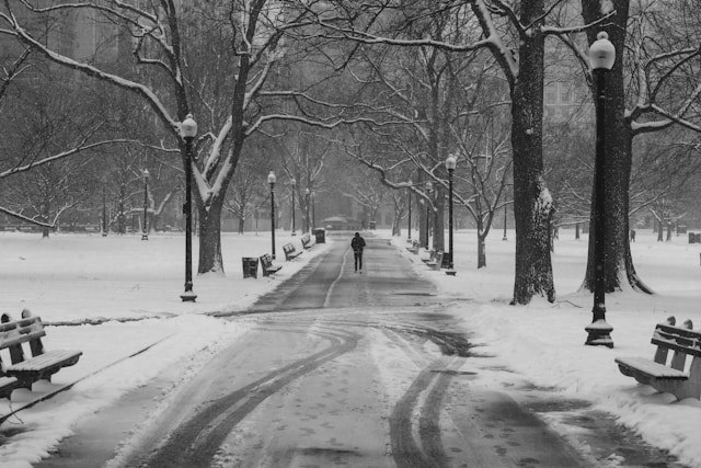 de-iced road