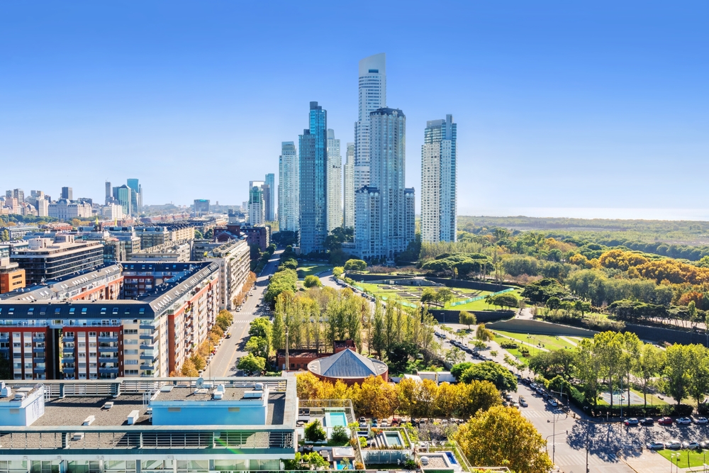 Cityscape of Puerto Madero in Buenos Aires, Argentina