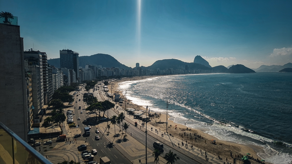 Rio de Janeiro, Copacabana Beach, summer, 2024, beautiful view, top view, life style, travel vacation