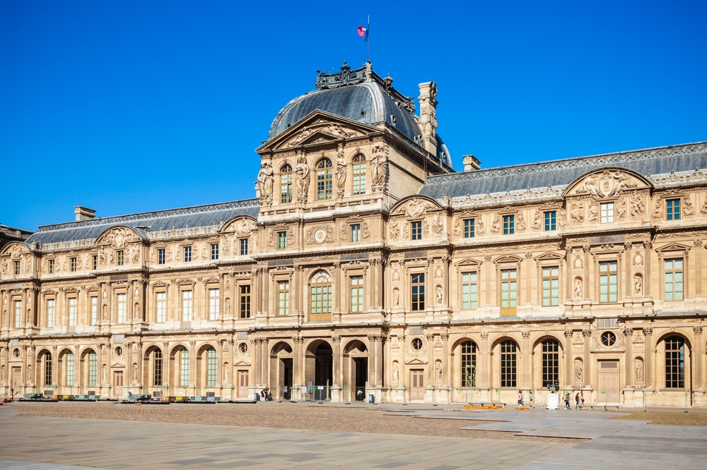 Museum of Louvre in the centre of Paris, France