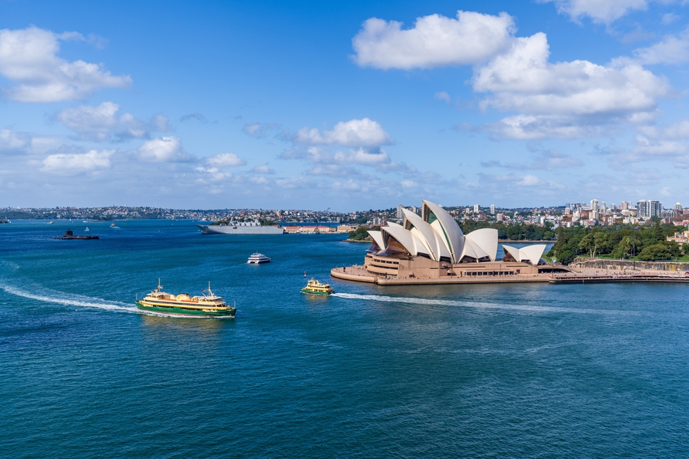 Sydney Opera House on Sydney Harbour Australia